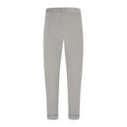 Kiton Casual Bomull Ull Byxor Gray, Herr