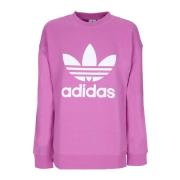 Adidas Lätt Crewneck Trefoil Sweatshirt Violet Purple, Dam