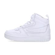 Fila Vit Hög Topp Sneaker Läder Gummi White, Dam