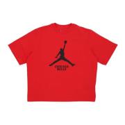 Jordan Chicago Bulls Boxy Tee Röd Red, Dam