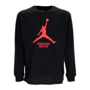 Jordan Chicago Bulls Långärmad T-shirt Black, Herr