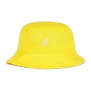 Kangol Citron Sorbet Tvättad Hinkhatt Yellow, Unisex