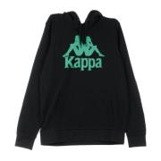 Kappa Stilig Herr Hoodie Svart/Grön Black, Herr