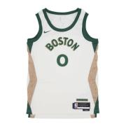 Nike City Edition Basketball Tank Top Jayson Tatum White, Herr