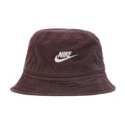 Nike Sportswear Bucket Hat Svart/Vit Brown, Herr