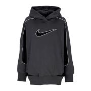 Nike Oversize Swoosh Hoodie Antracit/Svart/Vit Gray, Dam