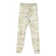 Nike All Over Print Leggings Hög Midja White, Dam