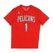 Nike Zion Williamson Statement T-Shirt Red, Herr