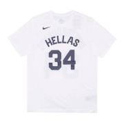 Nike Giannis Antetokounmpo Grekland Basket Tee White, Herr