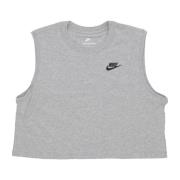 Nike Sportswear Crop Tee Heather Gray Gray, Dam