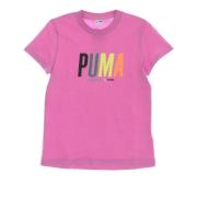 Puma Grafisk Tee Mauve Dam T-shirt Purple, Dam