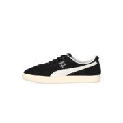 Puma Clyde Hairy Suede Låg Sko Svart/Ivory Black, Herr