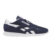 Reebok Retro Classic Nylon Sneakers Blue, Herr