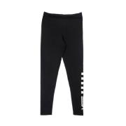 Vans Klassiska svarta leggings med schackrutigt tryck Black, Dam