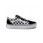 Vans Svart-Rutig Platform Sneakers Black, Dam