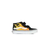 Vans Flamtryck Hög Topp Sneaker Black, Unisex