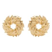 Nina Ricci Guld Petal Twist Örhängen Yellow, Dam