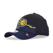 New Era Indiana Pacers Böjd Skärmkeps Svart Black, Unisex