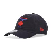 New Era Toronto Bay Jays Curved Visor Cap Black, Unisex