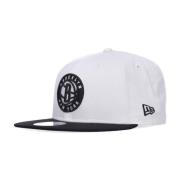 New Era Brooklyn Nets Platt Skärm Keps White, Unisex