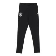 New Era Yankees Baseball Leggings Svart/Vit Black, Dam