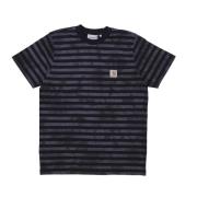 Carhartt Wip Randig Fick-Tee Svart Chromo Black, Herr