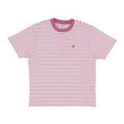 Carhartt Wip Randig Tee Coleen Mjuk Passform Pink, Dam