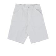 Carhartt Wip Avslappnad passform arbets shorts Sonic Silver Gray, Herr