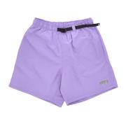 Obey Lila Blomma Web Shorts Purple, Herr