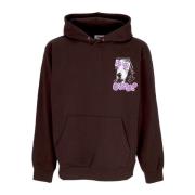 Obey Peace Eyes Box Fit Hoodie Brown, Herr