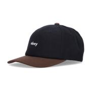 Obey Böjd Skärm Snapback Keps Svart Black, Herr