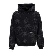 HUF Svart Plantlife Fleece Hoodie Herr Black, Herr