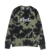 HUF Blommig Crew Neck Sweatshirt Green, Herr