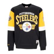 Mitchell & Ness Pittsburgh Steelers Crewneck Sweatshirt Black, Herr