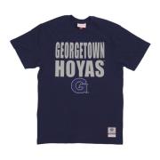 Mitchell & Ness Georgetown Hoyas Basketball Tee Blue, Unisex