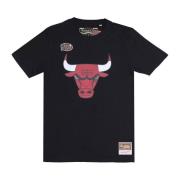 Mitchell & Ness Chicago Bulls Logo Tee 1996 Finals Black, Herr