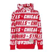 Mitchell & Ness Chicago Bulls Hoodie Hardwood Classics Red, Herr