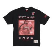 Mitchell & Ness Vintage Dwyane Wade Miami Heat Tee Black, Herr