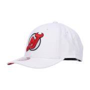 Mitchell & Ness NHL Devils Böjd Skärmkeps Vit White, Herr