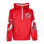 Mitchell & Ness New Jersey Devils Windbreaker Anorak Red, Herr