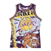 Mitchell & Ness NBA Basketboll Tanktop Lila Multicolor, Herr