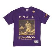 Mitchell & Ness NBA Vintage Logo Tee Ervin Johnson Purple, Herr