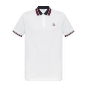 Moncler Bomullspolo med logotyp White, Herr