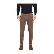 Mason's Slim Fit Sammet Chino Byxor Brown, Herr