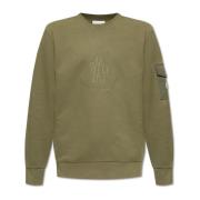 Moncler Sweatshirt med logotyp Green, Herr