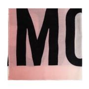 Moschino Halsduk med logotyp Pink, Unisex