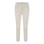 MAC Slim Ivory Cropped Jeans Beige, Dam