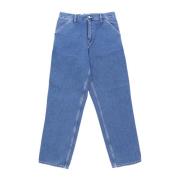 Carhartt Wip Klassiska Denim Jeans Blue, Herr