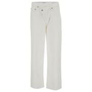 Agolde Straight Jeans White, Dam