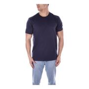 Fay Blå Logo Front T-shirt Blue, Herr